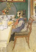 Carl Larsson A Late-Riser-s Miserable Breakfast Spain oil painting artist